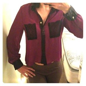 Xoxo Purple blouse
